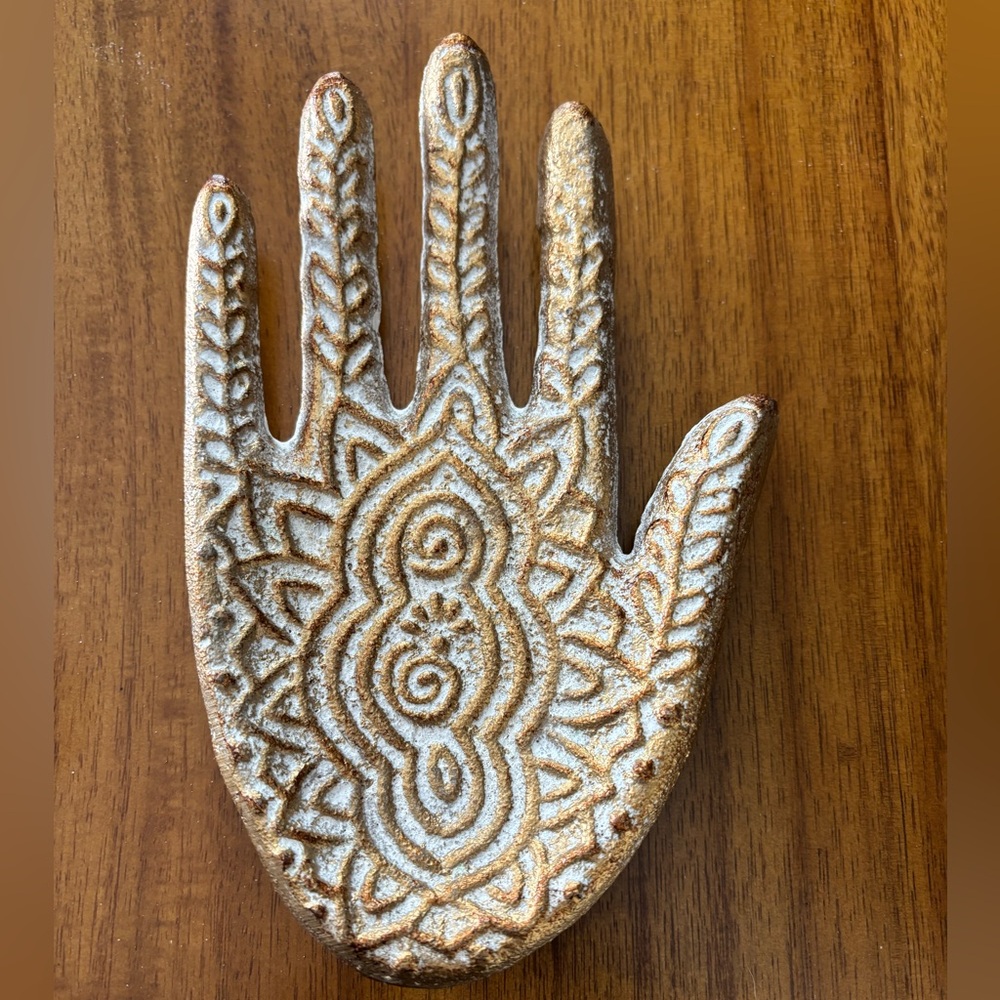 Beautiful Hamsa, Hand of Fatima, trinket dish